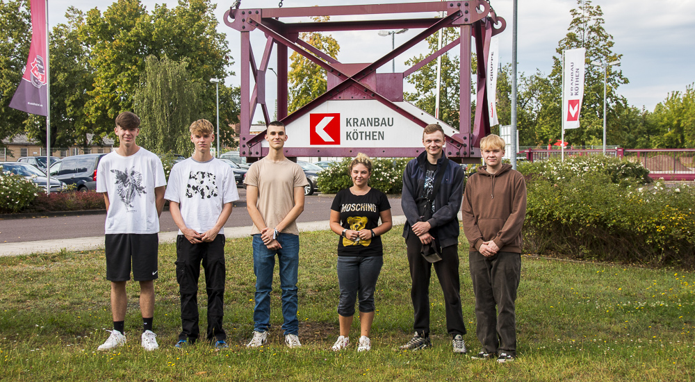 Sechs Neuankömmlinge im Kranbau