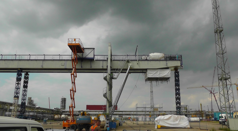 Container-Portalkran vor Umbau