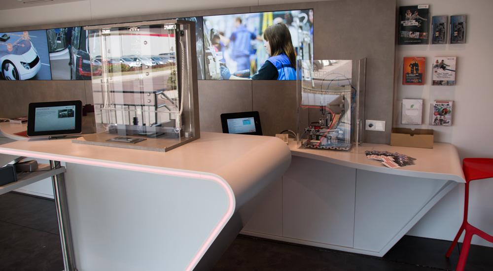 Interieur des M+E InfoTrucks